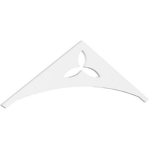 Ekena Millwork Pitch Naple Gable Pediment - Primed Polyurethane - GPP072X021X100NAP