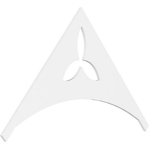 Ekena Millwork Pitch Naple Gable Pediment - Primed Polyurethane - GPP072X042X100NAP