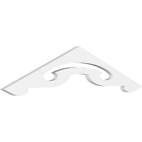 Ekena Millwork Pitch Northwest Gable Pediment - Primed Polyurethane - GPP036X008X100NOR