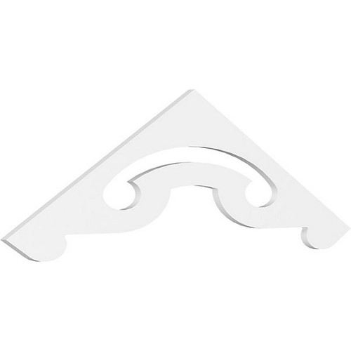 Ekena Millwork Pitch Northwest Gable Pediment - Primed Polyurethane - GPP060X018X100NOR