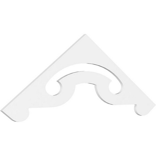 Ekena Millwork Pitch Northwest Gable Pediment - Primed Polyurethane - GPP072X024X100NOR