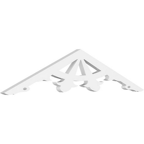 Ekena Millwork Pitch Riley Gable Pediment - Primed Polyurethane - GPP036X008X100RIL