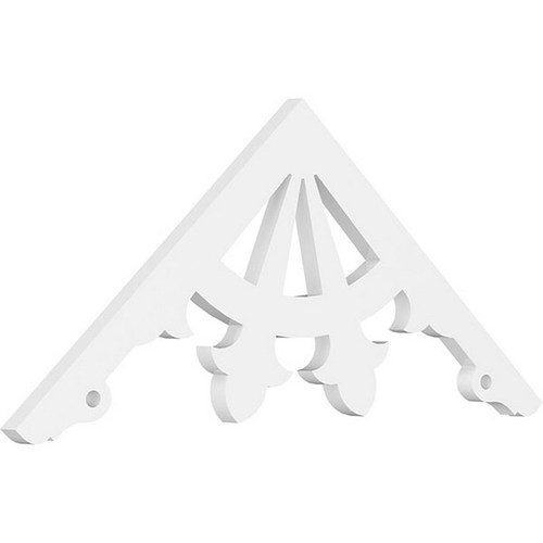 Ekena Millwork Pitch Riley Gable Pediment - Primed Polyurethane - GPP048X020X100RIL