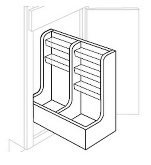 JSI Cabinetry Upton Slab Bath Cabinet SFTLVPULL-UB