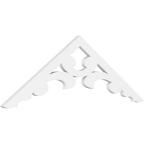Ekena Millwork Pitch Vienna Gable Pediment - Primed Polyurethane - GPP048X016X100VIE