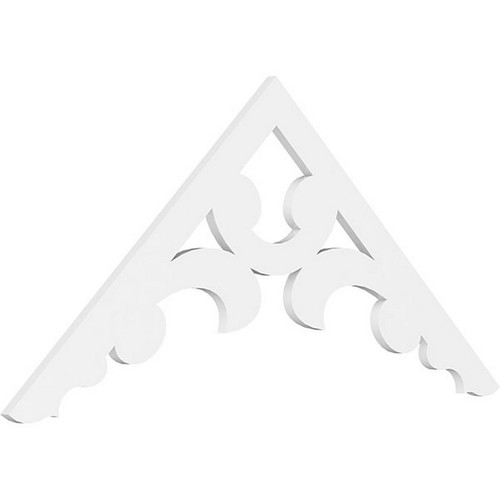 Ekena Millwork Pitch Vienna Gable Pediment - Primed Polyurethane - GPP060X028X100VIE