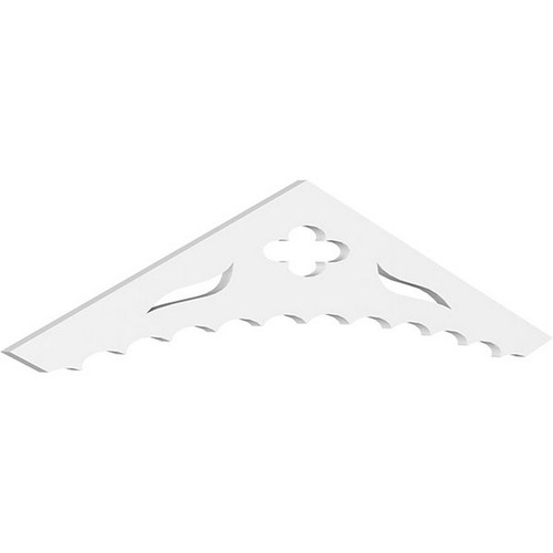 Ekena Millwork Pitch Wellington Gable Pediment - Primed Polyurethane - GPP060X013X100WEL