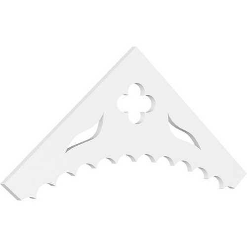 Ekena Millwork Pitch Wellington Gable Pediment - Primed Polyurethane - GPP060X023X100WEL
