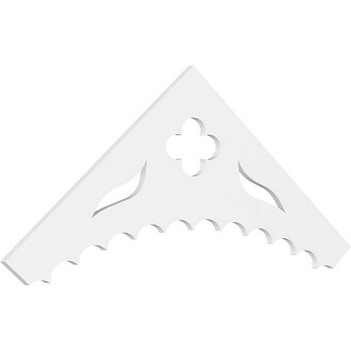 Ekena Millwork Pitch Wellington Gable Pediment - Primed Polyurethane - GPP072X027X100WEL