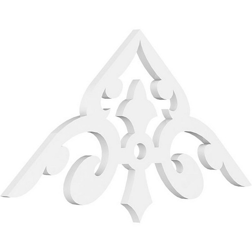 Ekena Millwork Pitch Whitman Gable Pediment - Primed Polyurethane - GPP036X017X100WHI