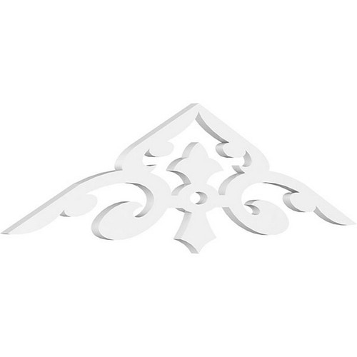 Ekena Millwork Pitch Whitman Gable Pediment - Primed Polyurethane - GPP048X012X100WHI