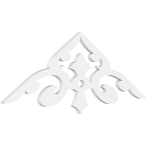 Ekena Millwork Pitch Whitman Gable Pediment - Primed Polyurethane - GPP048X016X100WHI