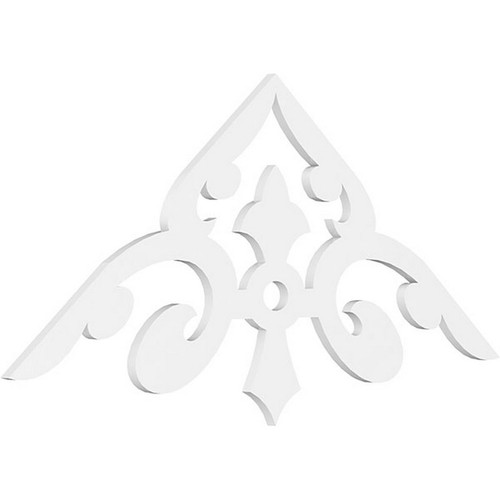 Ekena Millwork Pitch Whitman Gable Pediment - Primed Polyurethane - GPP060X025X100WHI