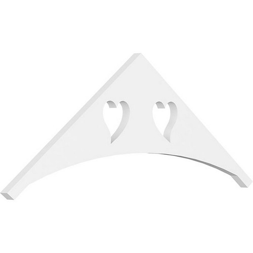 Ekena Millwork Pitch Winston Gable Pediment - Primed Polyurethane - GPP036X014X100WIN
