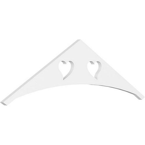 Ekena Millwork Pitch Winston Gable Pediment - Primed Polyurethane - GPP048X014X100WIN