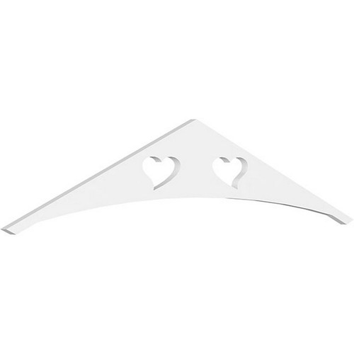 Ekena Millwork Pitch Winston Gable Pediment - Primed Polyurethane - GPP060X013X100WIN