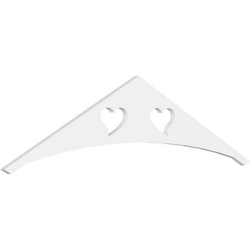 Ekena Millwork Pitch Winston Gable Pediment - Primed Polyurethane - GPP060X015X100WIN