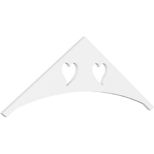 Ekena Millwork Pitch Winston Gable Pediment - Primed Polyurethane - GPP060X020X100WIN