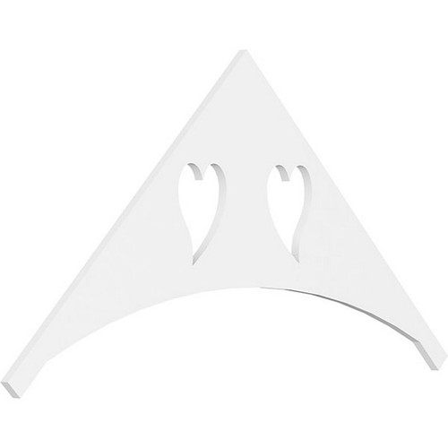 Ekena Millwork Pitch Winston Gable Pediment - Primed Polyurethane - GPP060X030X100WIN