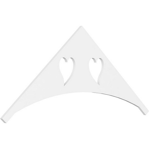 Ekena Millwork Pitch Winston Gable Pediment - Primed Polyurethane - GPP072X030X100WIN