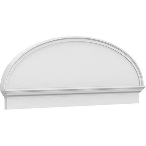 Ekena Millwork Elliptical Smooth Combination Pediment - Primed Polyurethane - PEDPC060X220ELL00