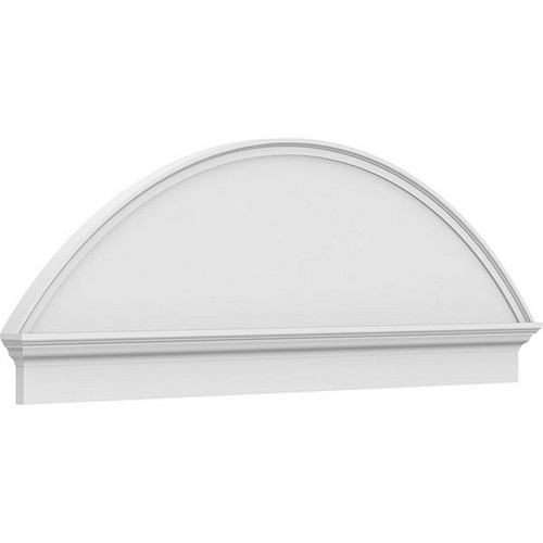 Ekena Millwork Segment Arch Smooth Combination Pediment - Primed Polyurethane - PEDPC066X235SEG00