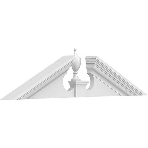 Ekena Millwork Acorn Pediment - Primed Polyurethane - PEDPS036X090ACR00