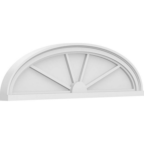 Ekena Millwork Elliptical 4 Spoke Pediment - Primed Polyurethane - PEDPS036X100ELL04