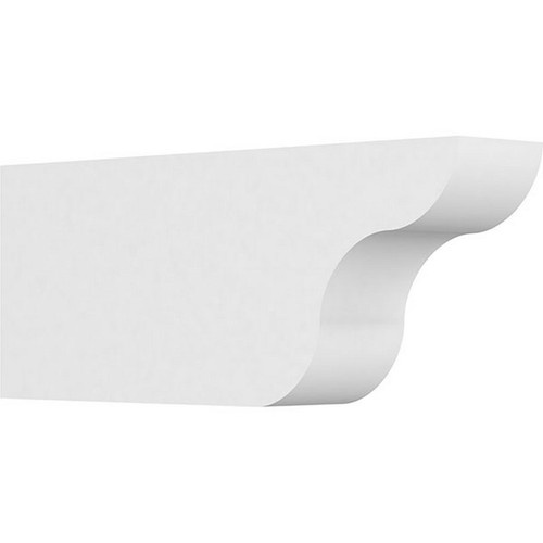 Ekena Millwork Standard Carmel Rafter Tail - Primed Polyurethane - RFTP04X08X20CAR