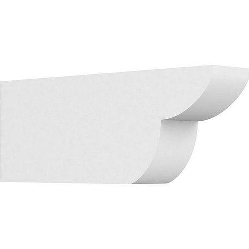 Ekena Millwork Standard Crestline Rafter Tail - Primed Polyurethane - RFTP03X06X16CRE