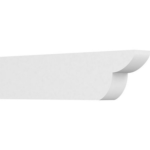 Ekena Millwork Standard Crestline Rafter Tail - Primed Polyurethane - RFTP03X06X24CRE