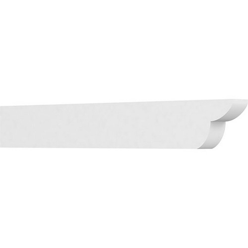 Ekena Millwork Standard Crestline Rafter Tail - Primed Polyurethane - RFTP03X06X42CRE