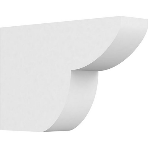 Ekena Millwork Standard Crestline Rafter Tail - Primed Polyurethane - RFTP03X08X12CRE