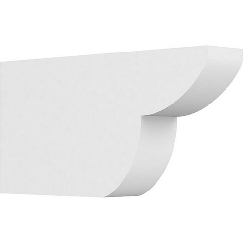 Ekena Millwork Standard Crestline Rafter Tail - Primed Polyurethane - RFTP03X08X16CRE