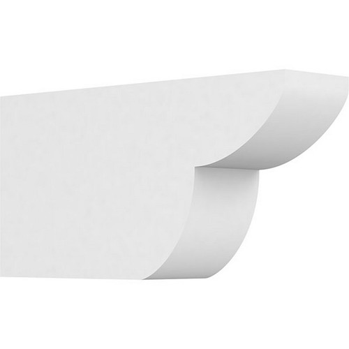 Ekena Millwork Standard Crestline Rafter Tail - Primed Polyurethane - RFTP04X06X24CRE