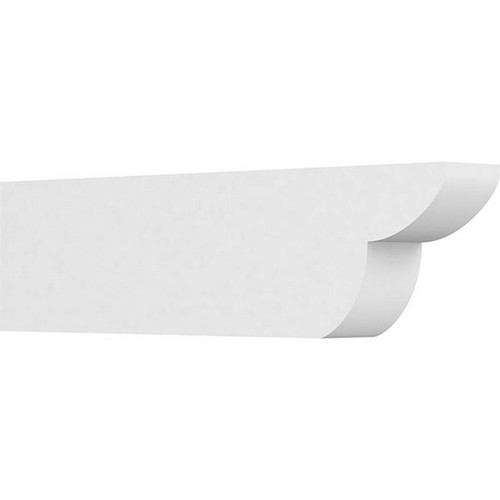 Ekena Millwork Standard Crestline Rafter Tail - Primed Polyurethane - RFTP04X08X30CRE
