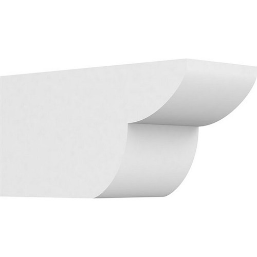 Ekena Millwork Standard Crestline Rafter Tail - Primed Polyurethane - RFTP05X06X12CRE