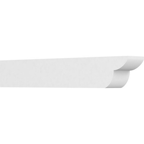 Ekena Millwork Standard Crestline Rafter Tail - Primed Polyurethane - RFTP05X06X36CRE
