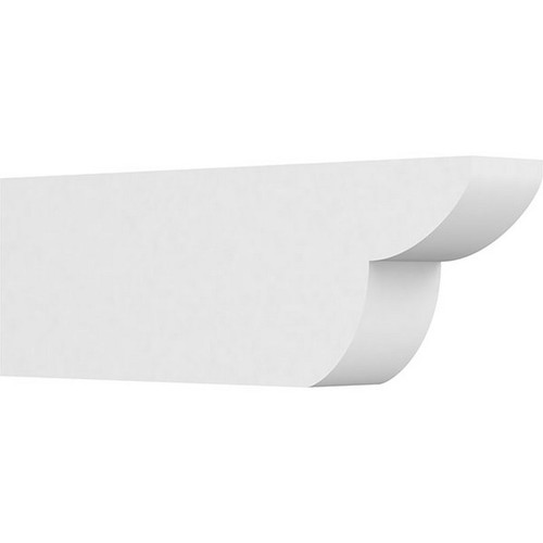 Ekena Millwork Standard Crestline Rafter Tail - Primed Polyurethane - RFTP05X10X30CRE