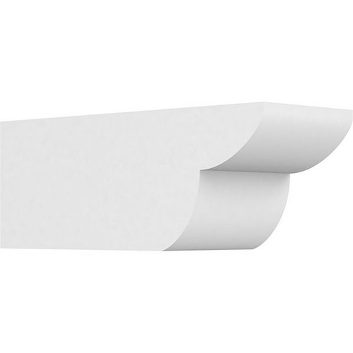 Ekena Millwork Standard Crestline Rafter Tail - Primed Polyurethane - RFTP06X06X16CRE