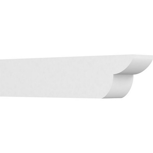 Ekena Millwork Standard Crestline Rafter Tail - Primed Polyurethane - RFTP06X08X36CRE