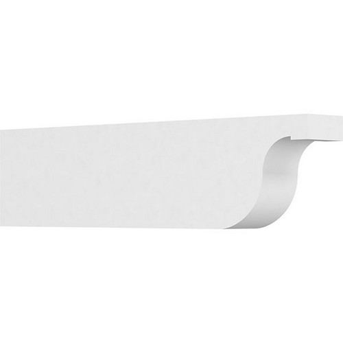 Ekena Millwork Standard Del Monte Rafter Tail - Primed Polyurethane - RFTP03X06X24DEL