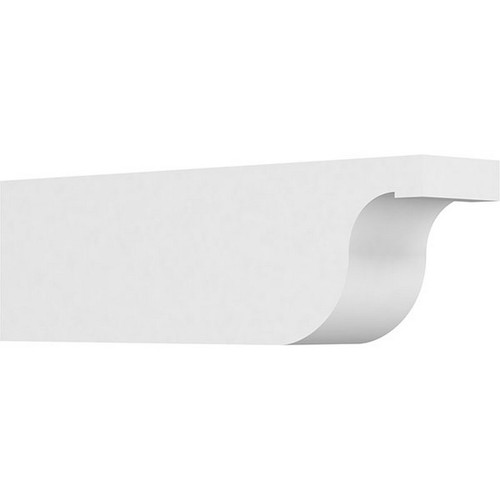 Ekena Millwork Standard Del Monte Rafter Tail - Primed Polyurethane - RFTP04X06X20DEL