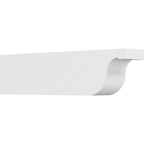 Ekena Millwork Standard Del Monte Rafter Tail - Primed Polyurethane - RFTP04X06X24DEL