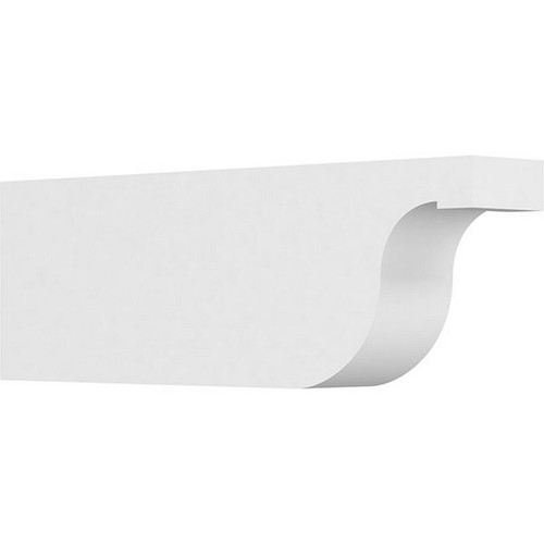 Ekena Millwork Standard Del Monte Rafter Tail - Primed Polyurethane - RFTP04X08X24DEL