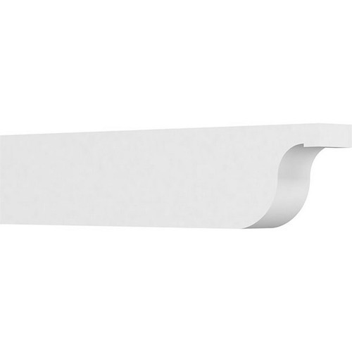 Ekena Millwork Standard Del Monte Rafter Tail - Primed Polyurethane - RFTP04X08X36DEL