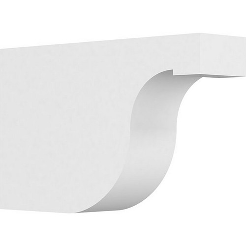 Ekena Millwork Standard Del Monte Rafter Tail - Primed Polyurethane - RFTP04X10X16DEL