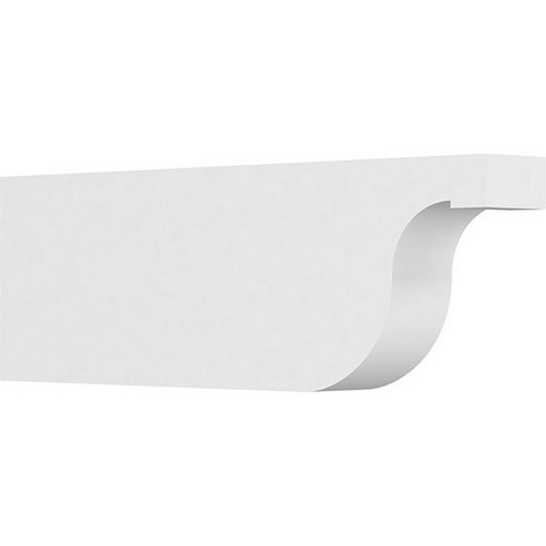 Ekena Millwork Standard Del Monte Rafter Tail - Primed Polyurethane - RFTP04X10X30DEL