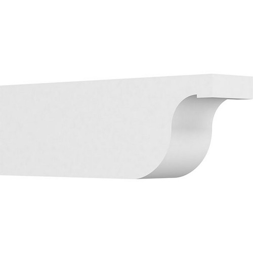 Ekena Millwork Standard Del Monte Rafter Tail - Primed Polyurethane - RFTP05X08X24DEL