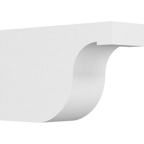 Ekena Millwork Standard Del Monte Rafter Tail - Primed Polyurethane - RFTP05X10X16DEL